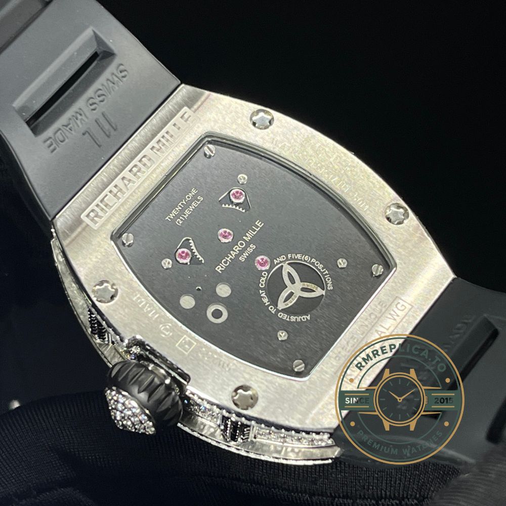 Richard Mille swiss replicas RM 26-01 Panda Diamond "Diamond Crusher" back view with automatic movement – richard mille swiss replicas