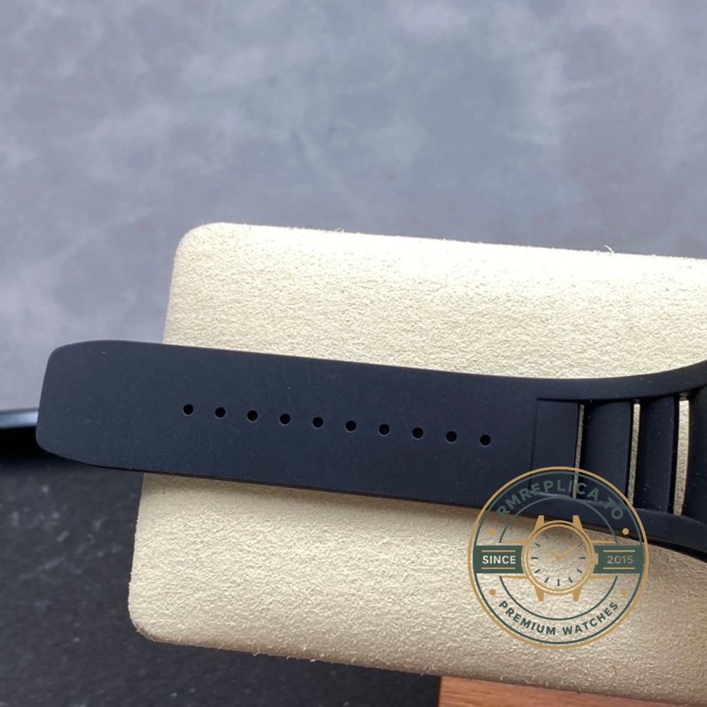 Super Clone Richard Mille RM035 Americas Rose Gold Replica side view showing tonneau case and crown – best richard mille replica