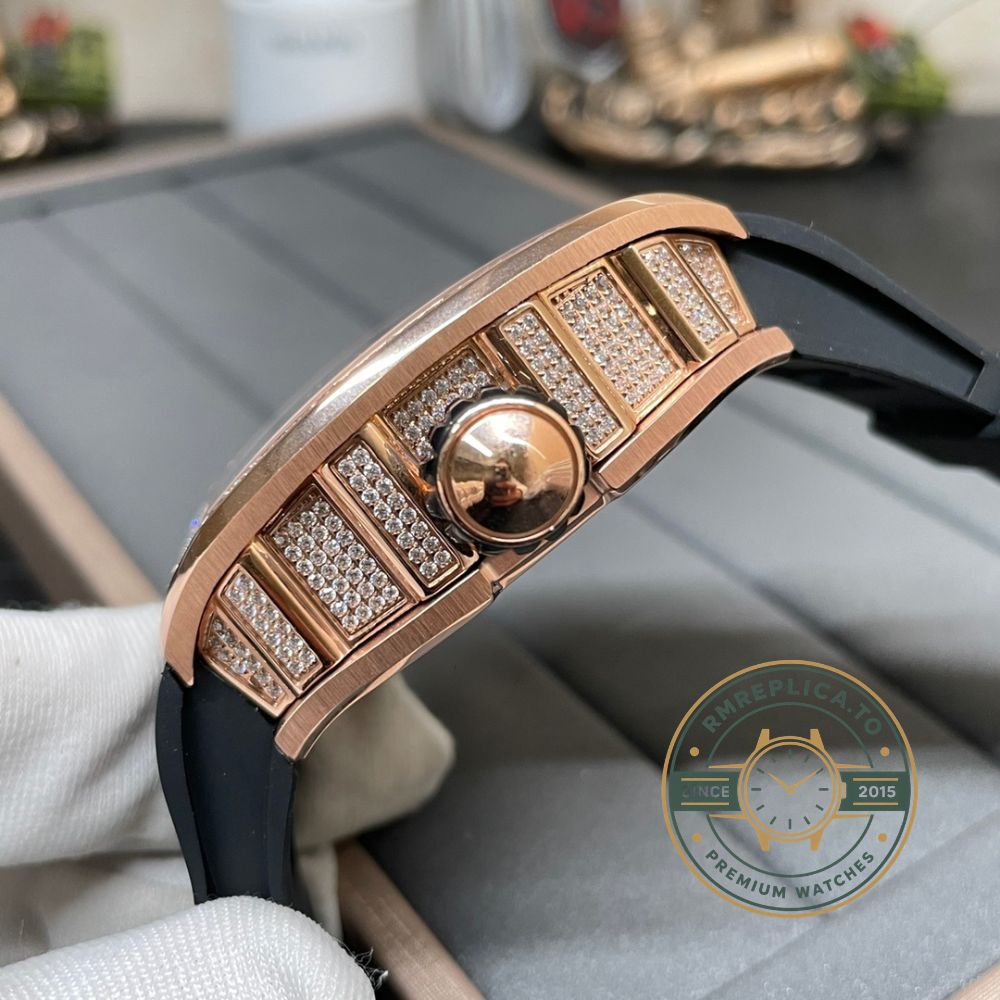 Imitation Richard Mille RM 51-01 exhibition caseback movement view with tourbillon – imitation richard mille