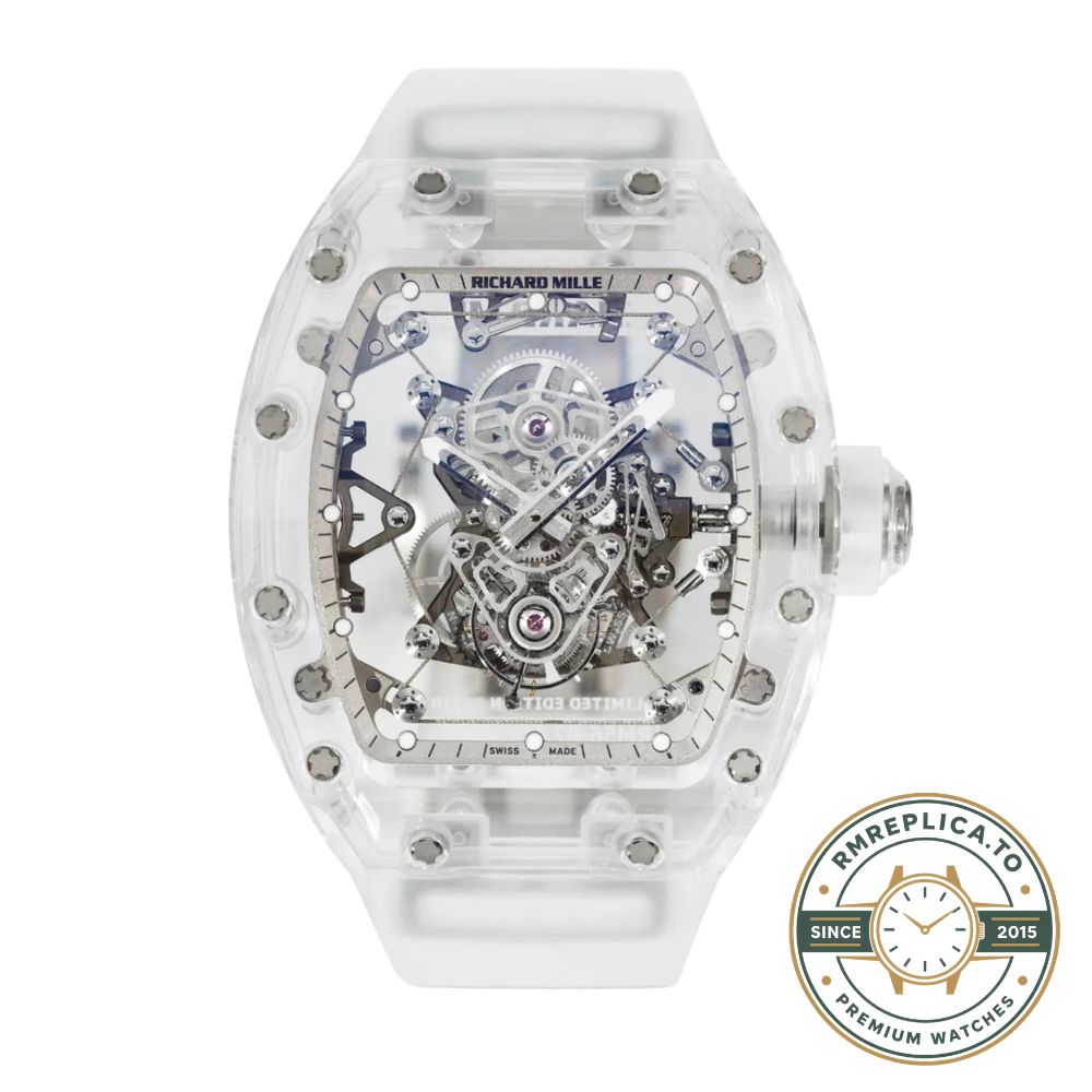 Richard Mille clone RM 56-02 full transparent crystal case right side view – richard mille clone