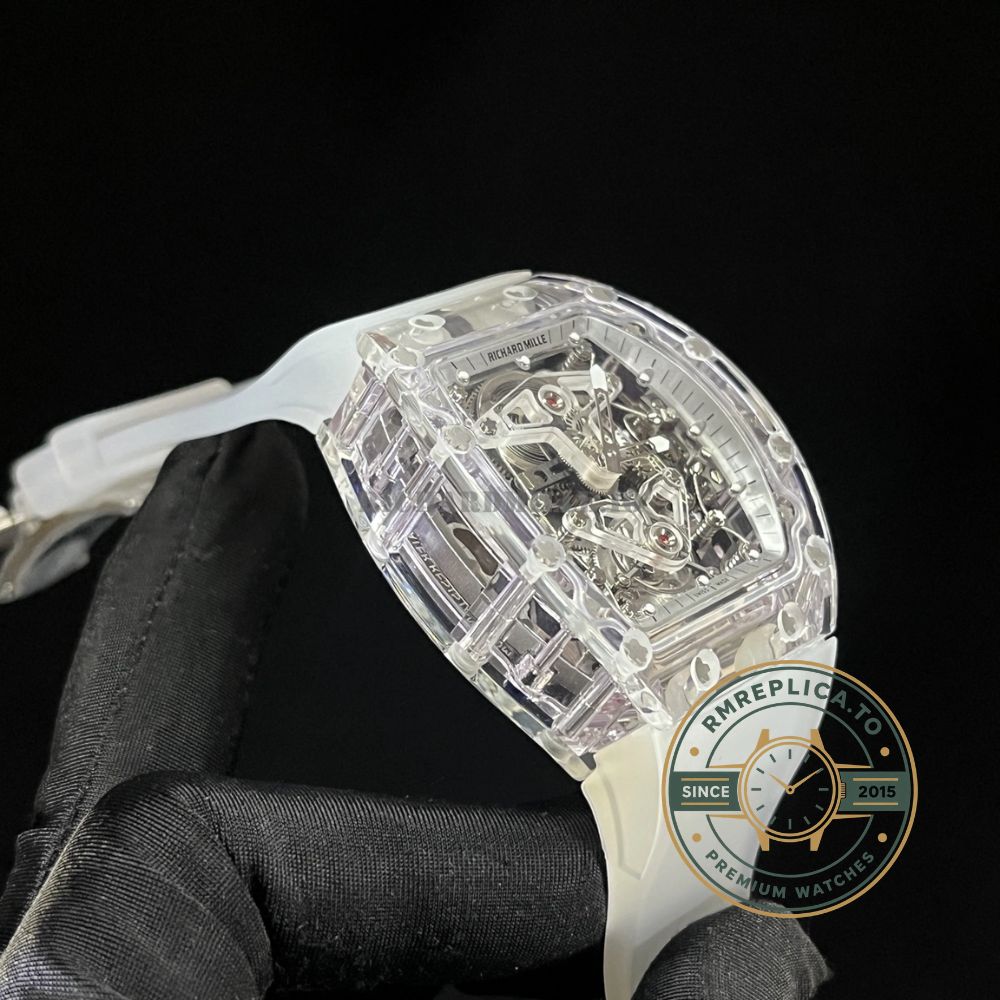 Richard Mille replicas RM 56-02 tourbillon movement back view with transparent caseback – richard mille replicas