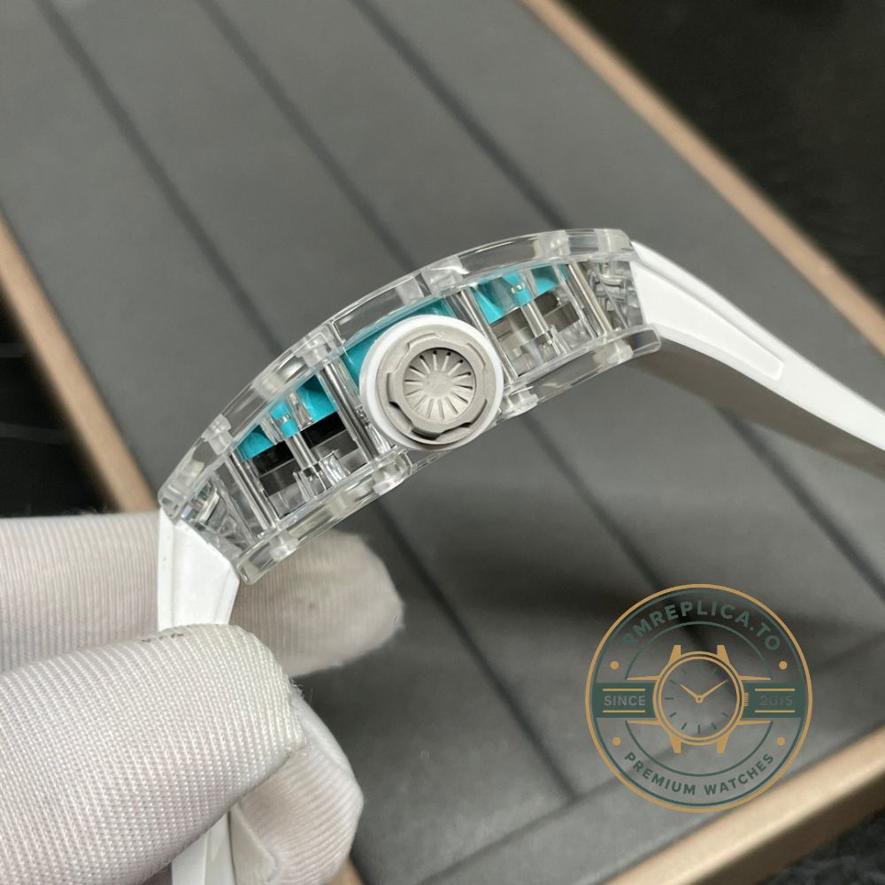 Replica Richard Mille watch RM 35-01 Rafael Nadal dial detail with skeleton dial and red-tipped seconds hand – replica richard mille watch