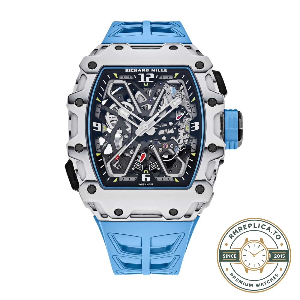Richard Mille clone RM 35-03 Rafael Nadal caseback view showing movement – richard mille clone