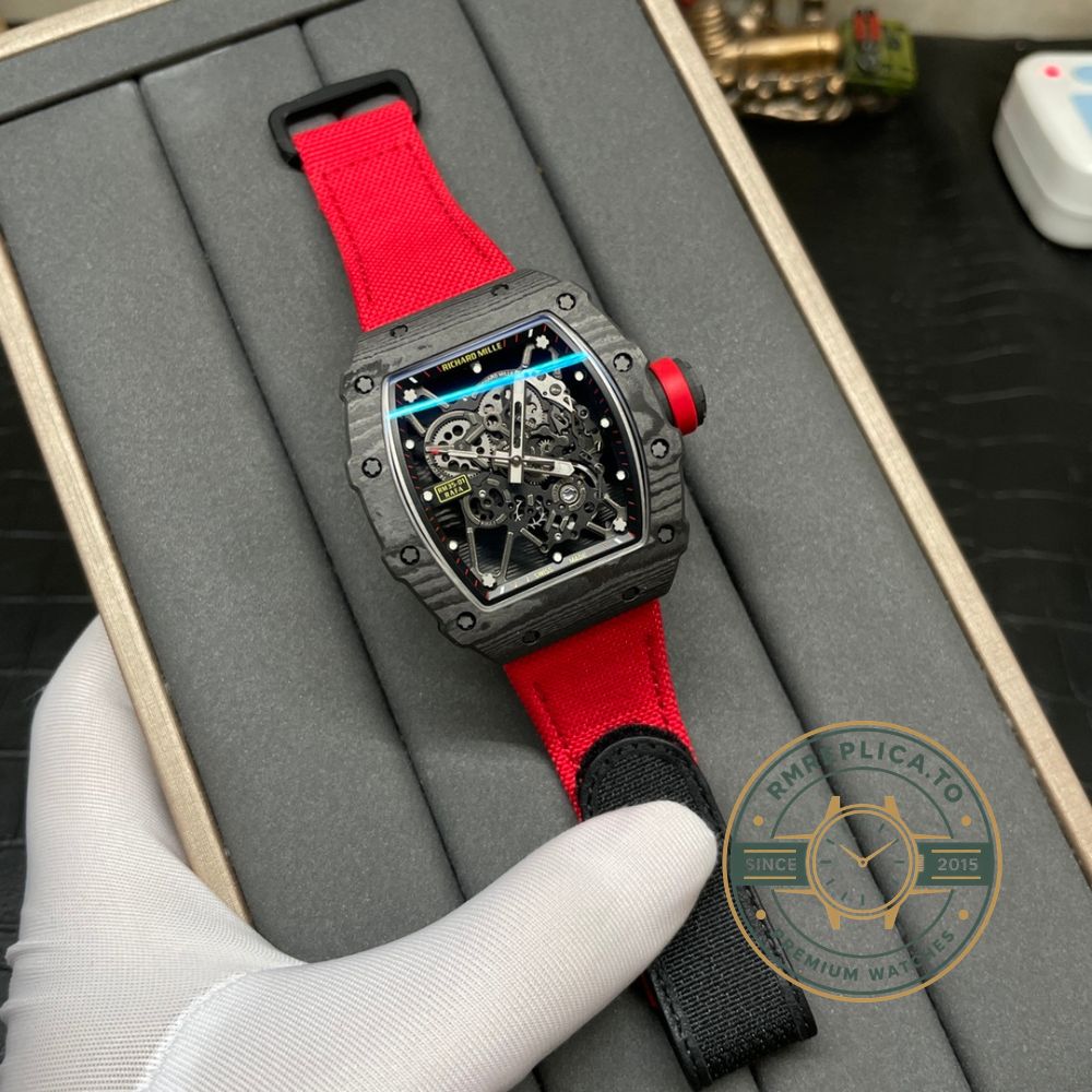 Richard Mille RM 35-01 Rafael Nadal super clone NTPT carbon skeleton dial 42mm AAA replica main image – richard mille replica