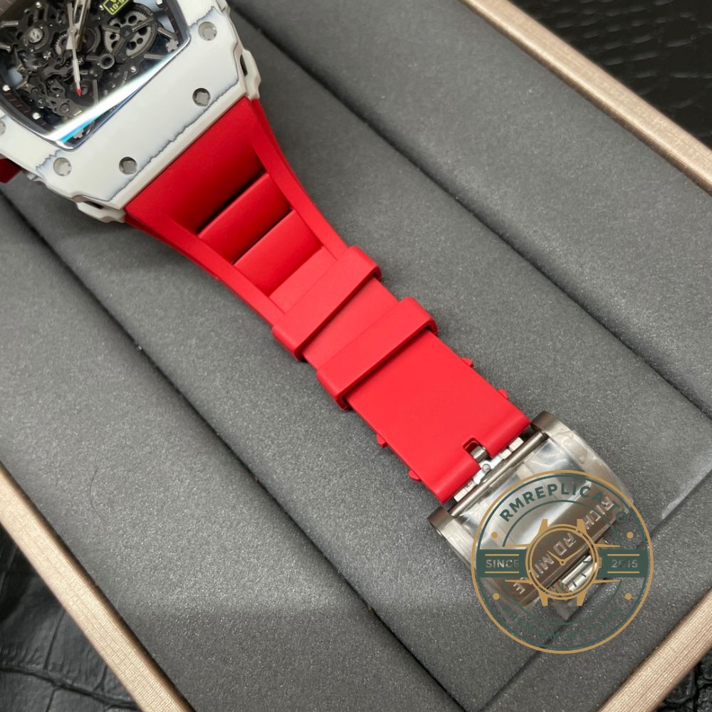 Replica Richard Mille watch RM 35-01 Rafael Nadal skeleton movement detail with Swiss movement – replica richard mille watch