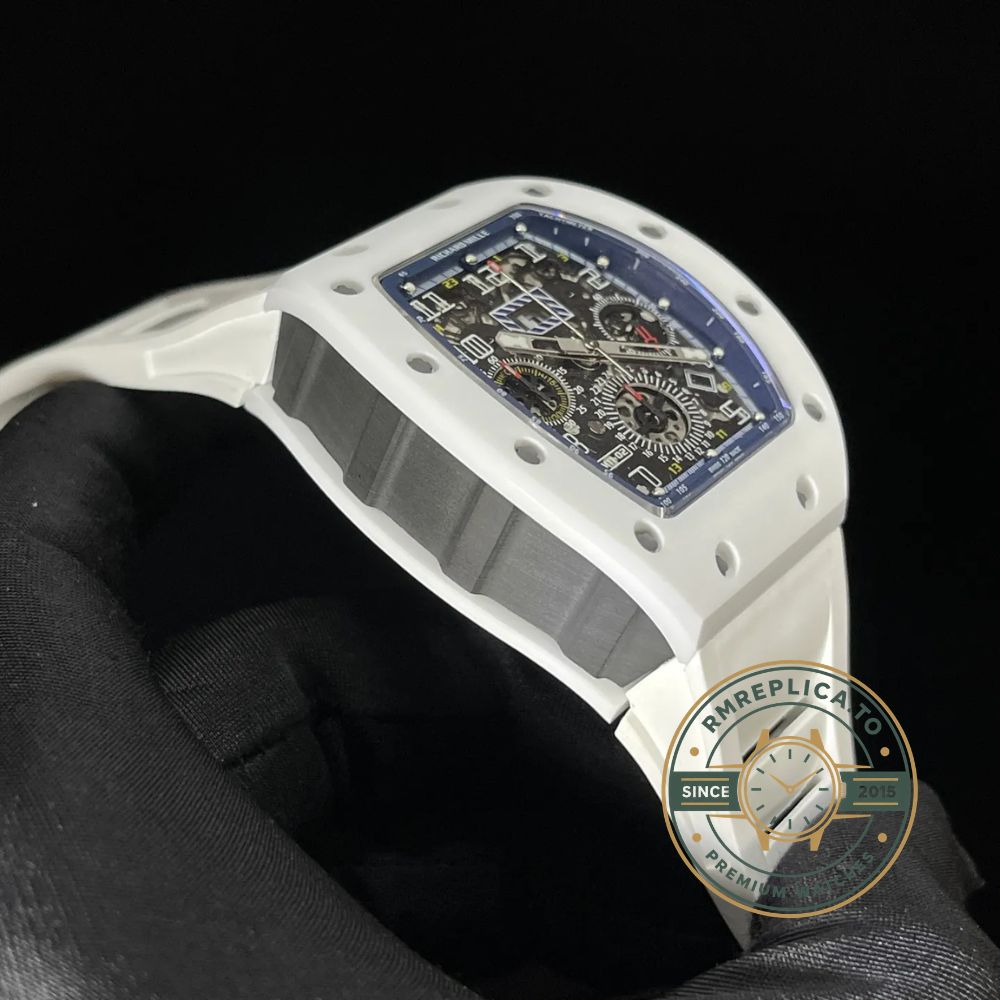 Richard Mille swiss replicas RM 11-02 White Ceramic 7750 Movement Chronograph Super Clone buckle – richard mille swiss replicas
