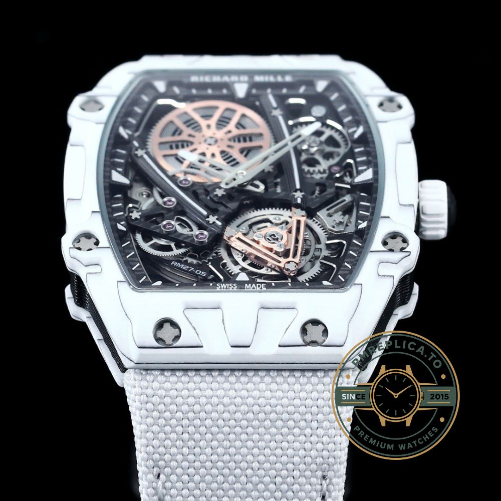 Richard Mille RM27-05 Rafael Nadal Flying Tourbillon white case case thickness side detail – richard mille clone