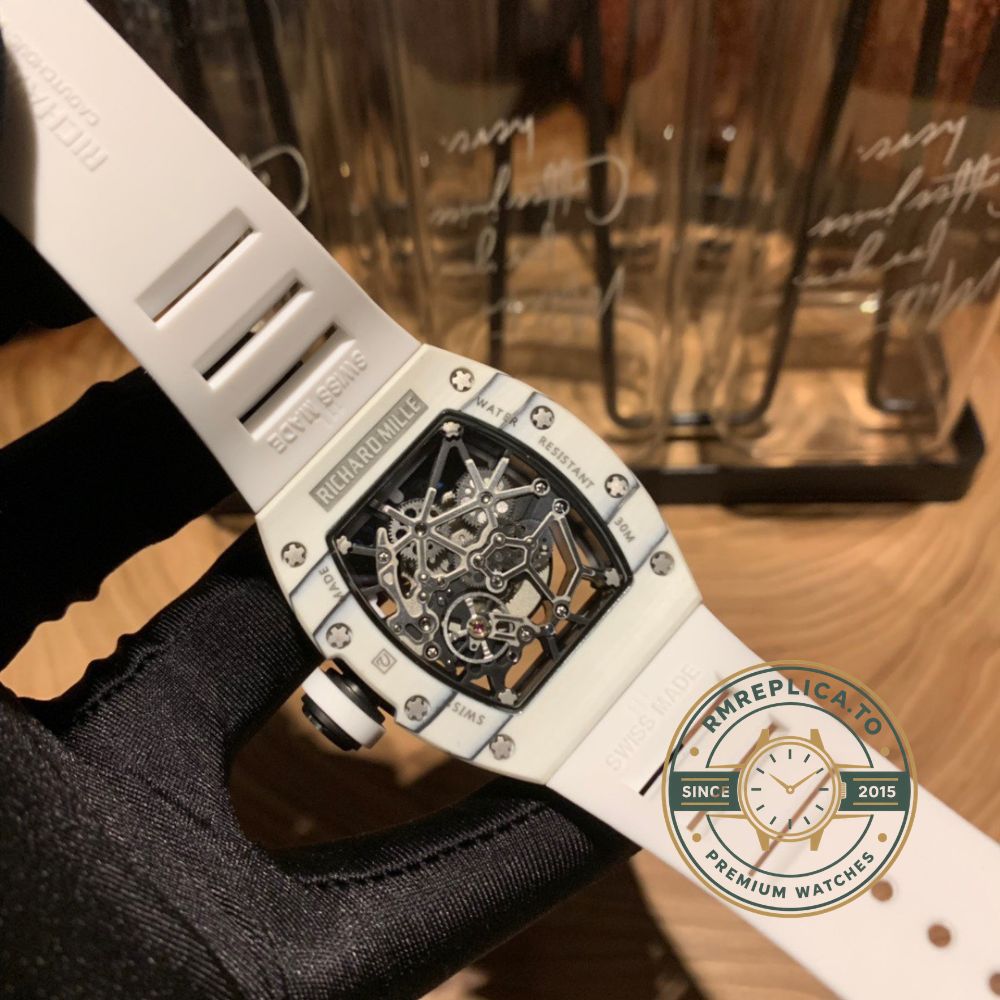 Richard Mille clone RM 035 Rafael Nadal Americas movement detail with Swiss automatic caliber and 28,800 vph – richard mille clone