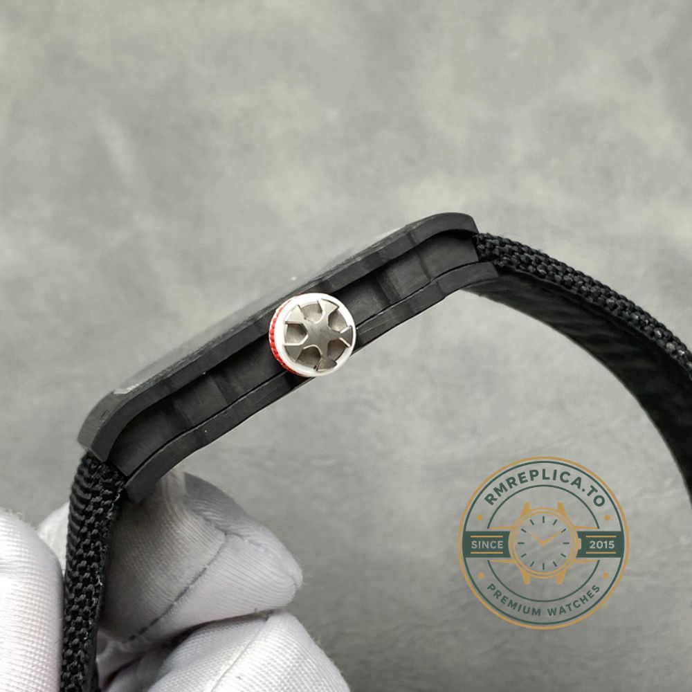 Richard Mille clone RM67-02 V4 47mm skeleton dial detail view – richard mille clone