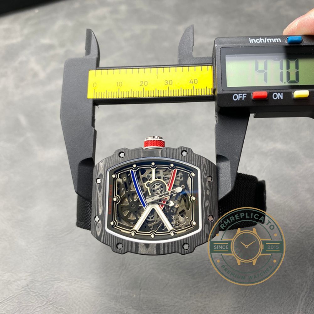 Imitation Richard Mille RM67-02 V4 47mm automatic skeleton movement detail – imitation richard mille