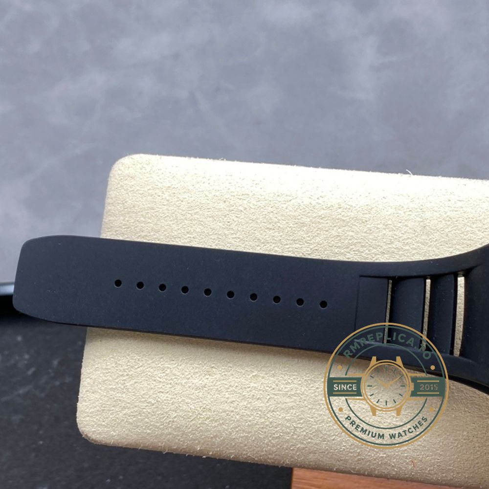 Richard Mille RM035 Americas Edition super clone rose gold case black rubber strap dial close-up front view – richard mille super clone