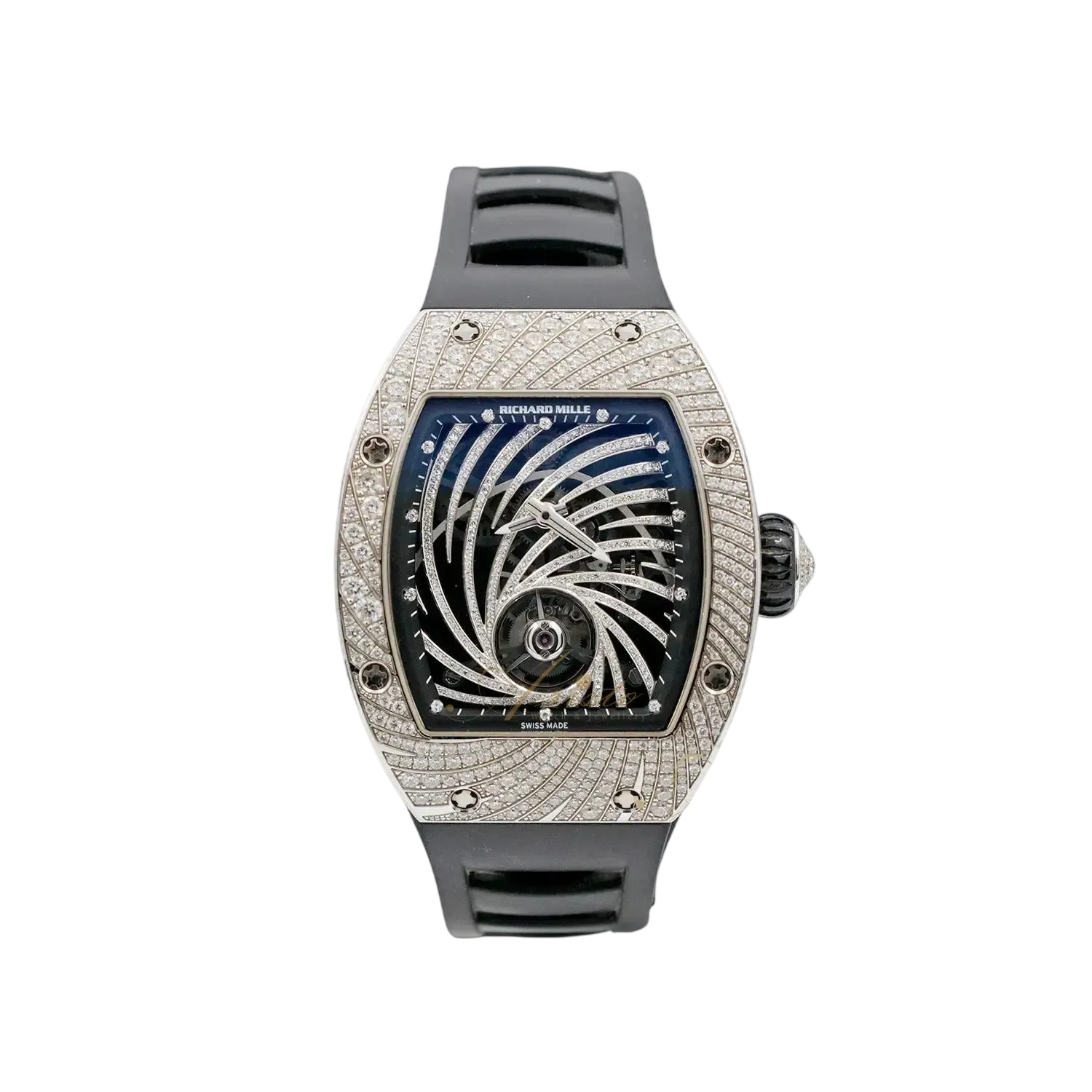 Richard Mille RM 51-02 Diamond Twister tourbillon luxury watch with diamond set case and skeleton movement